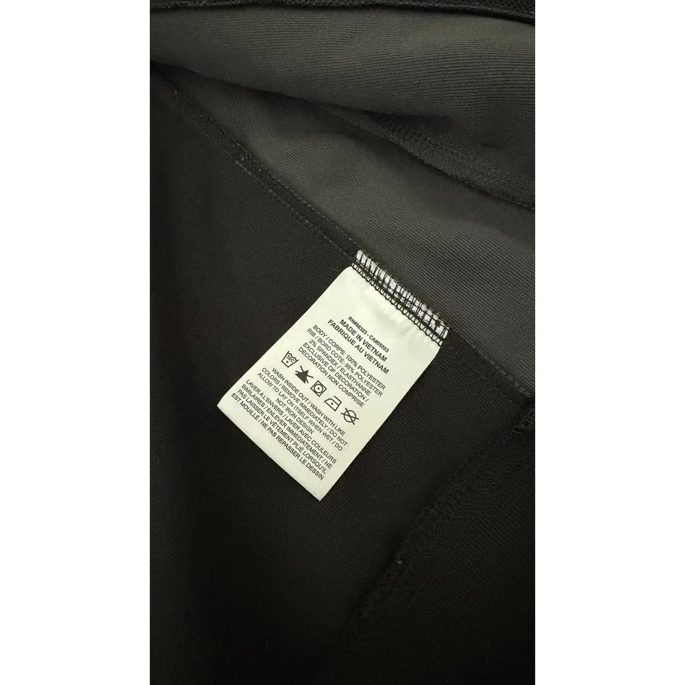 Nike Air Poly-Knit Full-Zip Jacket Mens Size Large Black White Pockets Athletic